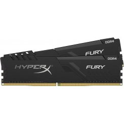 Фото HyperX DDR4 8GB (2x4GB) 2400Mhz Fury Black (HX424C15FB3K2/8)