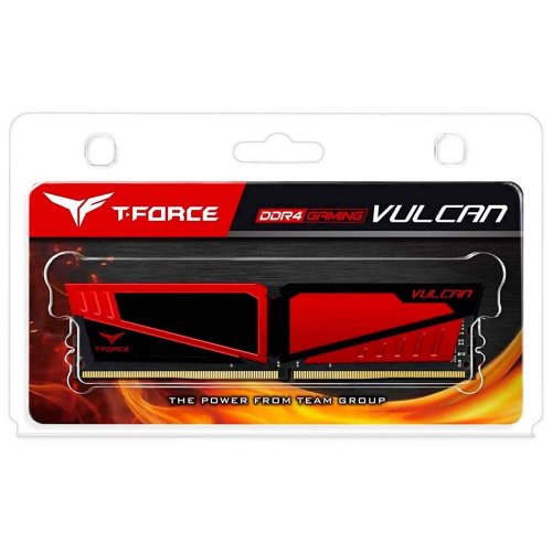 Продати ОЗП Team DDR4 8GB 2666Mhz T-Force Vulcan Red (TLRED48G2666HC15B01) за Trade-In у інтернет-магазині Телемарт - Київ, Дніпро, Україна фото