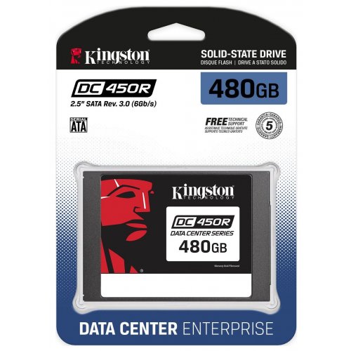Photo SSD Drive Kingston DC450R 3D TLC NAND 480GB 2.5