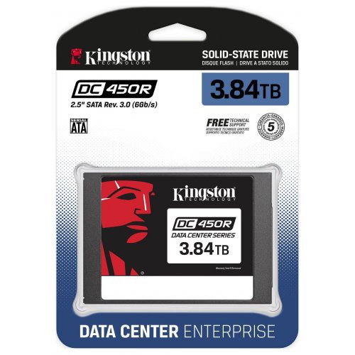 Продати SSD-диск Kingston DC450R 3D TLC NAND 3.84TB 2.5" (SEDC450R/3840G) за Trade-In у інтернет-магазині Телемарт - Київ, Дніпро, Україна фото