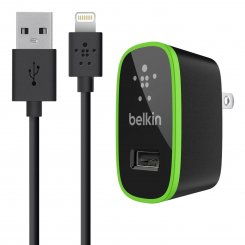 Мережевий зарядний пристрій Belkin Home Charger Lightning 2.1A (F8J052) Black