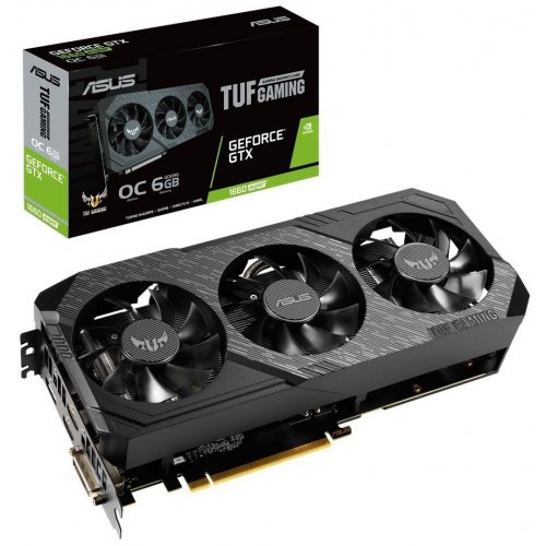 Фото Видеокарта Asus TUF GeForce GTX 1660 SUPER Gaming X3 OC 6144MB (TUF3-GTX1660S-O6G-GAMING)