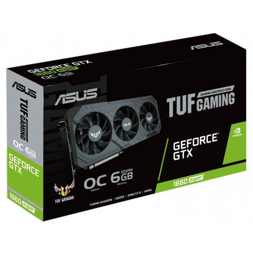 Продать Видеокарта Asus TUF GeForce GTX 1660 SUPER Gaming X3 OC 6144MB (TUF3-GTX1660S-O6G-GAMING) по Trade-In интернет-магазине Телемарт - Киев, Днепр, Украина фото