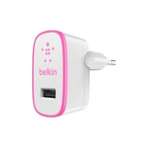 Купить Сетевое зарядное устройство Belkin Home Charger 2.1A (F8J052) Pink - цена в Харькове, Киеве, Днепре, Одессе
в интернет-магазине Telemart фото