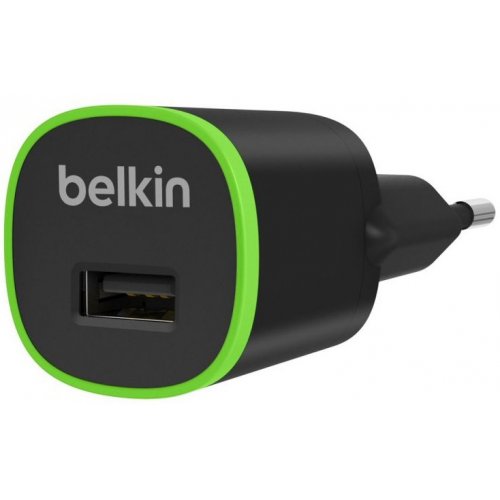 Купить Сетевое зарядное устройство Belkin Home Charger 1A (F8J042) Black - цена в Харькове, Киеве, Днепре, Одессе
в интернет-магазине Telemart фото