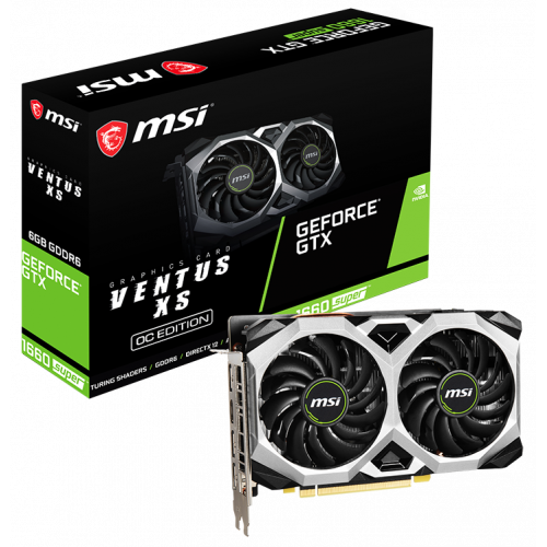 Фото MSI GeForce GTX 1660 SUPER VENTUS XS OC 6144MB (GTX 1660 SUPER VENTUS XS OC)
