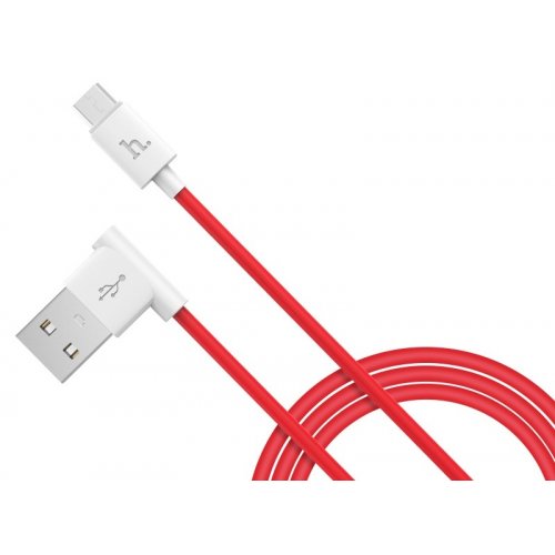 Купить USB Кабель Hoco UPM10 L-Shape USB to micro USB 2.1A 1.2m Data/Charge Red - цена в Харькове, Киеве, Днепре, Одессе
в интернет-магазине Telemart фото