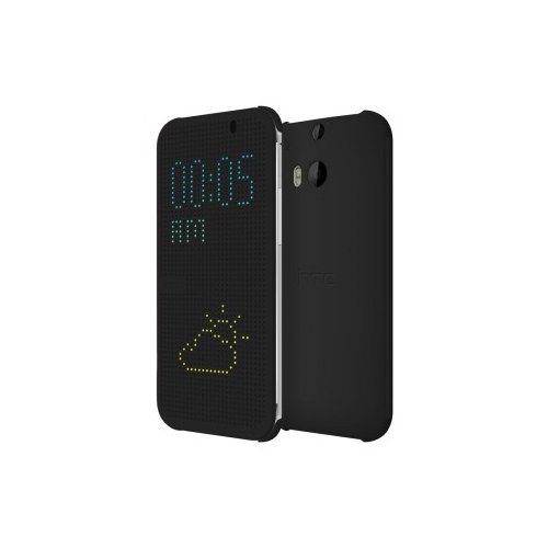 Чехол Чехол HTC HC M100 для HTC One (M8) Dot View Case Warm Black купить в Украине: Киев, Днепр, Харьков, Одесса  | Низкая цена, отзывы, характеристики от TELEMART фото