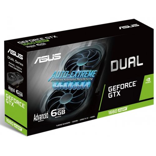 Фото Видеокарта Asus GeForce GTX 1660 SUPER Dual Evo Advanced Edition 6144MB (DUAL-GTX1660S-A6G-EVO)
