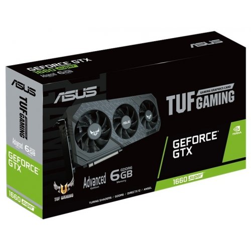 Фото Відеокарта Asus TUF GeForce GTX 1660 SUPER Gaming X3 Advanced Edition 6144MB (TUF 3-GTX1660S-A6G-GAMING)