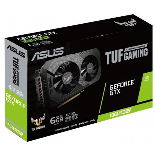 Фото Видеокарта Asus TUF GeForce GTX 1660 SUPER 6144MB (TUF-GTX1660S-6G-GAMING)
