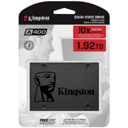 Продати SSD-диск Kingston SSDNow A400 TLC 1.92TB 2.5'' (SA400S37/1920G) за Trade-In у інтернет-магазині Телемарт - Київ, Дніпро, Україна фото