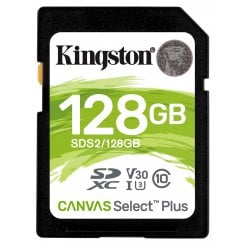 Карта памяти Kingston SDXC Canvas Select Plus 128GB Class 10 UHS-I U3 V30 (SDS2/128GB)