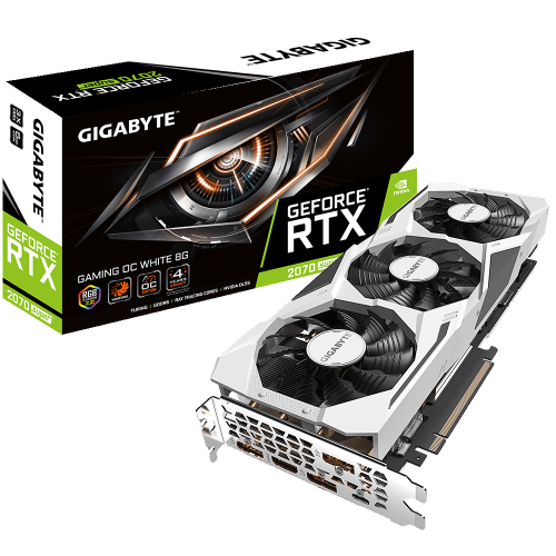 Фото Gigabyte GeForce RTX 2070 SUPER Gaming OC White 8192MB (GV-N207SGAMING OC WHITE-8GD)