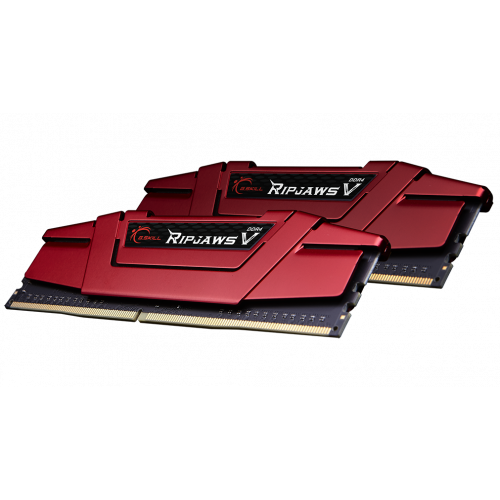 Фото ОЗП G.Skill DDR4 32GB (2x16GB) 3000Mhz Ripjaws V Red (F4-3000C16D-32GVRB)