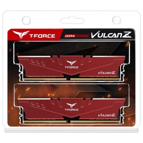 Фото ОЗУ Team DDR4 8GB (2x4GB) 2666Mhz T-Force Vulcan Z Red (TLZRD48G2666HC18HDC01)