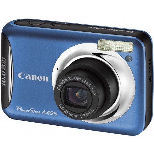 Купить Цифровые фотоаппараты Canon PowerShot A495 Blue - цена в Харькове, Киеве, Днепре, Одессе
в интернет-магазине Telemart фото