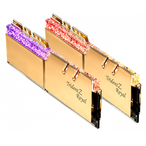 Фото ОЗУ G.Skill DDR4 32GB (2x16GB) 3200Mhz Trident Z Royal Gold (F4-3200C16D-32GTRG)