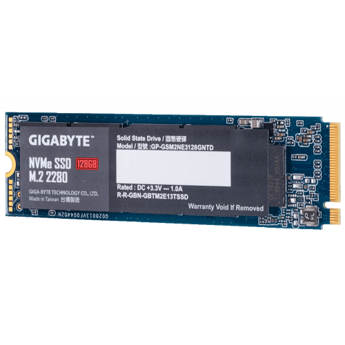Photo SSD Drive Gigabyte 128GB M.2 (2280 PCI-E) NVMe 1.3 (GP-GSM2NE3128GNTD)