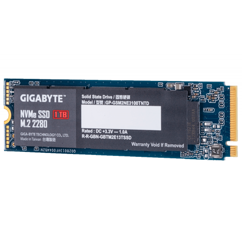 Фото SSD-диск Gigabyte 1TB M.2 (2280 PCI-E) NVMe 1.3 (GP-GSM2NE3100TNTD)