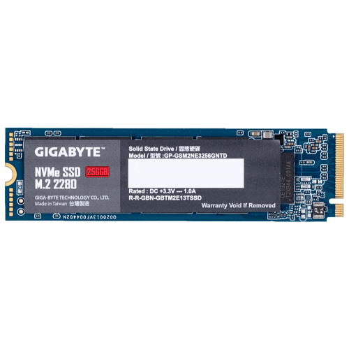 Фото Gigabyte 256GB M.2 (2280 PCI-E) NVMe 1.3 (GP-GSM2NE3256GNTD)