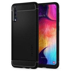 Чохол Spigen для Samsung Galaxy A50 Rugged Armor (611CS26199) Matte Black