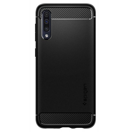 Чохол Spigen для Samsung Galaxy A50 Rugged Armor (611CS26199) Matte Black купити в Україні | Telemart фото