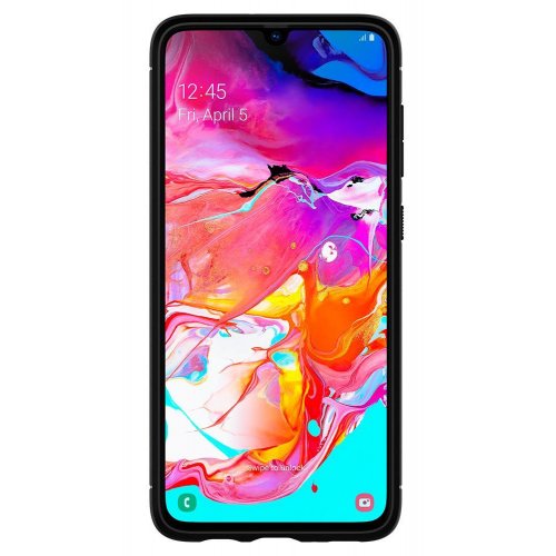 Чохол Spigen для Samsung Galaxy A70 Rugged Armor (620CS26386) Matte Black купити в Україні | Telemart фото