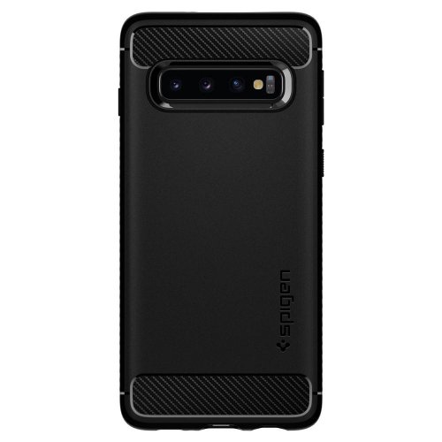 Чохол Spigen для Samsung Galaxy S10 Rugged Armor (605CS25800) Matte Black купити в Україні | Telemart фото