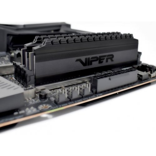 Фото ОЗП Patriot DDR4 16GB (2x8GB) 3000Mhz Viper 4 Blackout (PVB416G300C6K)