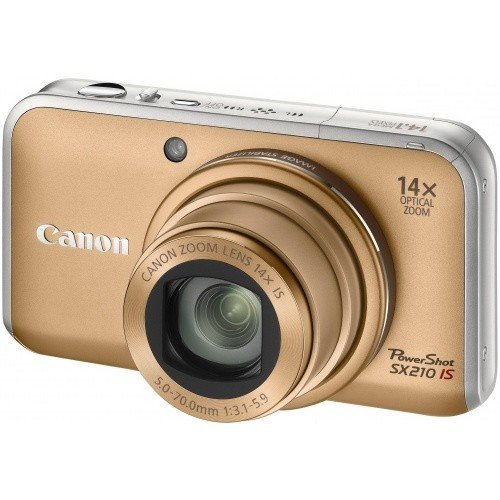 Купить Цифровые фотоаппараты Canon PowerShot SX210 IS Gold - цена в Харькове, Киеве, Днепре, Одессе
в интернет-магазине Telemart фото