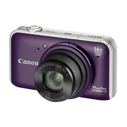 Купить Цифровые фотоаппараты Canon PowerShot SX220 HS Purple - цена в Харькове, Киеве, Днепре, Одессе
в интернет-магазине Telemart фото