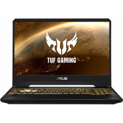 Ноутбук Asus TUF Gaming FX505DD-BQ063 (90NR02C2-M05320) Stealth Black / 15.6″ (1920x1080, IPS) / AMD Ryzen 7 3750H (2.3–4.0 ГГц), 4 ядра / NVIDIA GeForce GTX 1050 / 8 ГБ (DDR4) / 1000 + 256 ГБ (HDD + SSD) / Без ОС