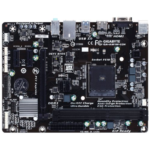 Продати Материнська плата Gigabyte GA-AM1M-S2H (sAM1, AMD AM1) за Trade-In у інтернет-магазині Телемарт - Київ, Дніпро, Україна фото