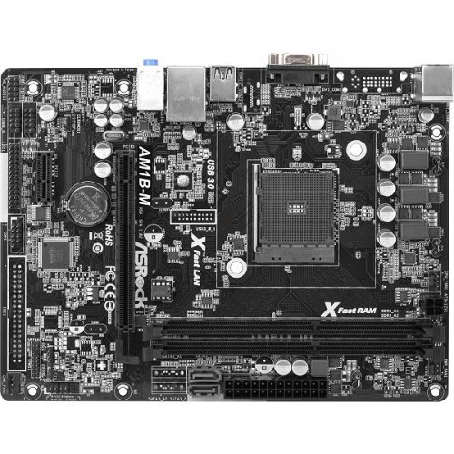 Продать Материнская плата AsRock AM1B-M (sAM1, AMD AM1) по Trade-In интернет-магазине Телемарт - Киев, Днепр, Украина фото