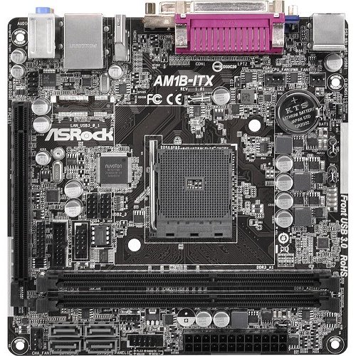 Продать Материнская плата AsRock AM1B-ITX (sAM1, AMD AM1) по Trade-In интернет-магазине Телемарт - Киев, Днепр, Украина фото