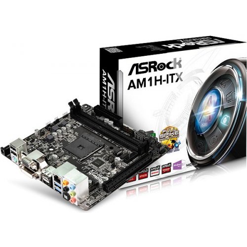 Продать Материнская плата AsRock AM1H-ITX (sAM1, AMD AM1) по Trade-In интернет-магазине Телемарт - Киев, Днепр, Украина фото