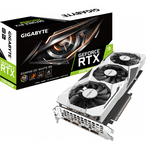 Фото Видеокарта Gigabyte GeForce RTX 2080 SUPER Gaming OC White 8192MB (GV-N208SGAMINGOC WHITE-8GD)