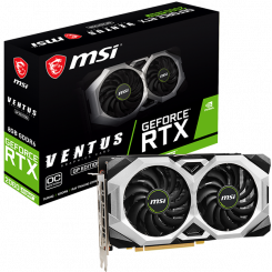 Видеокарта MSI GeForce RTX 2060 SUPER VENTUS GP OC 8192MB (RTX 2060 SUPER VENTUS GP OC)