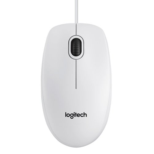 Фото Мышка Logitech B100 Optical USB (910-003360) White