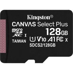 Карта памяти Kingston microSDXC Canvas Select Plus 128GB Class 10 (SDCS2/128GBSP)