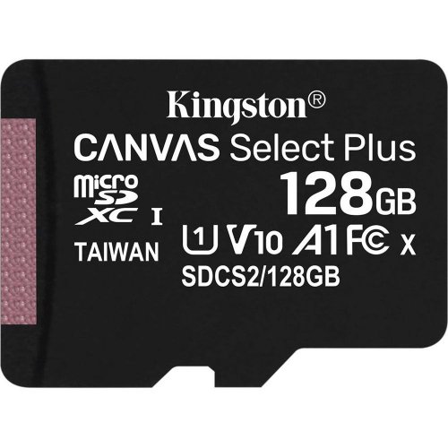 Купить Карта памяти Kingston microSDXC Canvas Select Plus 128GB Class 10 (SDCS2/128GBSP) - цена в Харькове, Киеве, Днепре, Одессе
в интернет-магазине Telemart фото