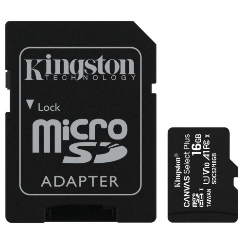 Купить Карта памяти Kingston microSDHC Canvas Select Plus 16GB Class 10 3-pack (с адаптером) (SDCS2/16GB-3P1A) - цена в Харькове, Киеве, Днепре, Одессе
в интернет-магазине Telemart фото