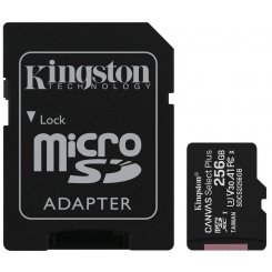 Карта пам'яті Kingston microSDXC Canvas Select Plus 256GB Class 10 (с адаптером) (SDCS2/256GB)