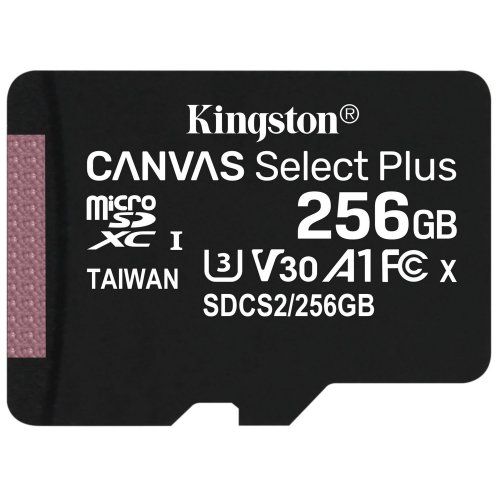 Купить Карта памяти Kingston microSDXC Canvas Select Plus 256GB Class 10 (SDCS2/256GBSP) - цена в Харькове, Киеве, Днепре, Одессе
в интернет-магазине Telemart фото