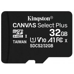 Карта памяти Kingston microSDHC Canvas Select Plus 32GB Class 10 (SDCS2/32GBSP)