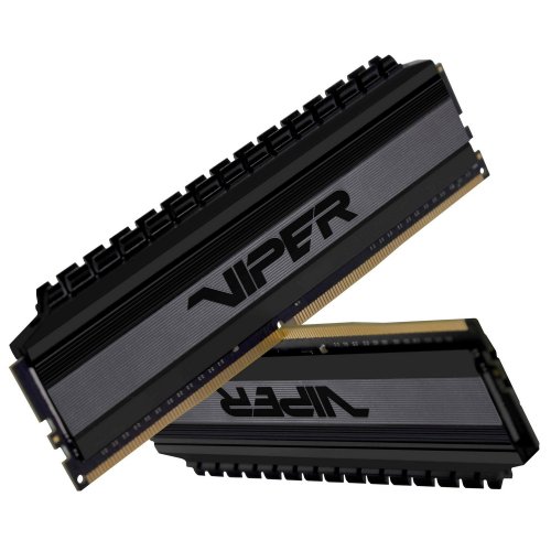 Фото ОЗП Patriot DDR4 8GB (2x4GB) 3000Mhz Viper 4 Blackout (PVB48G300C6K)