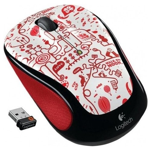 Купить Мышка Logitech Wireless Mouse M325 Red Smile - цена в Харькове, Киеве, Днепре, Одессе
в интернет-магазине Telemart фото