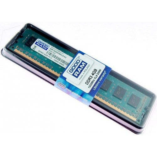 Продати ОЗП GoodRAM DDR3 4GB 1333Mhz (GR1333D364L9S/4G) за Trade-In у інтернет-магазині Телемарт - Київ, Дніпро, Україна фото