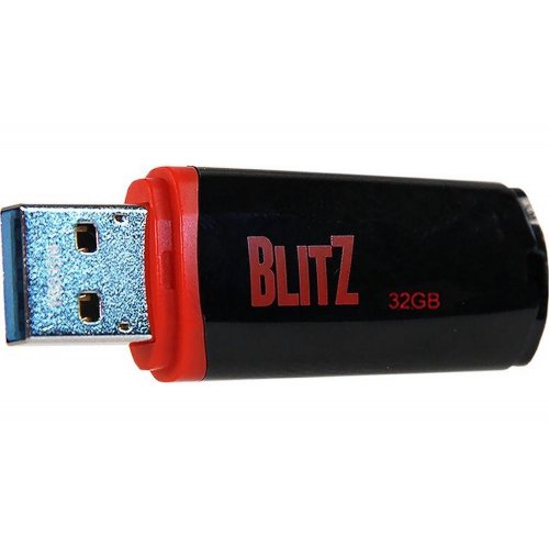 Купити Накопичувач Patriot Blitz 32GB USB 3.1 (PSF32GBLZ3BUSB) Black - ціна в Києві, Львові, Вінниці, Хмельницькому, Франківську, Україні | інтернет-магазин TELEMART.UA фото